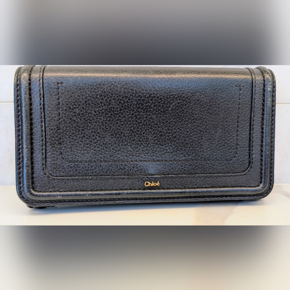 Chloe Black Leather Women's Wallet